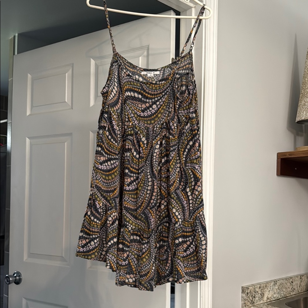 O’Neil blue with patterned design sundress
